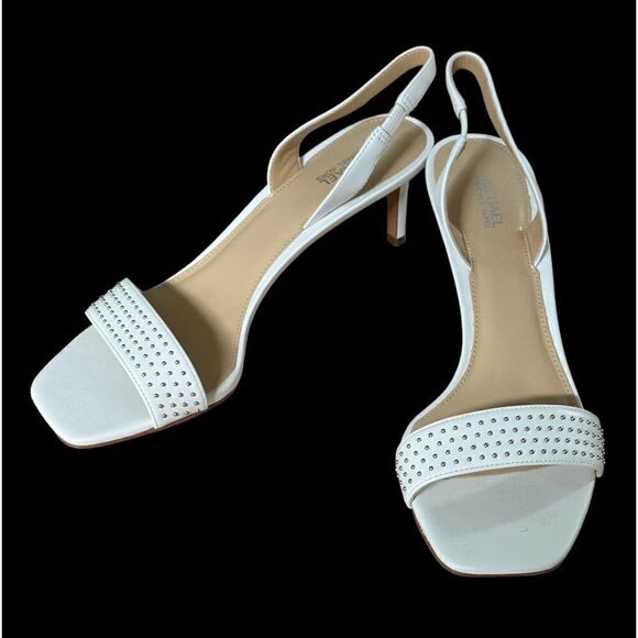 MICHAEL Michael Kors Mila Dress Sandals in the Size 9M in White Color - Picture 12 of 16